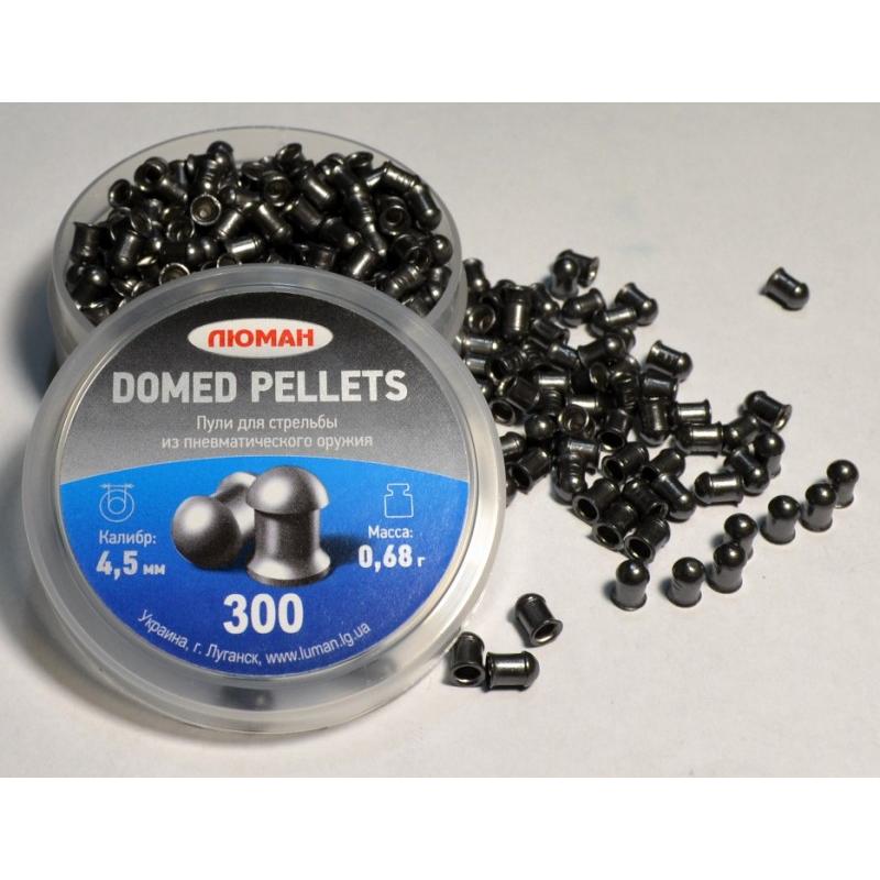 Пули пневматические Люман 4,5мм Domed pellets 0,68г (300шт) круглоголовые