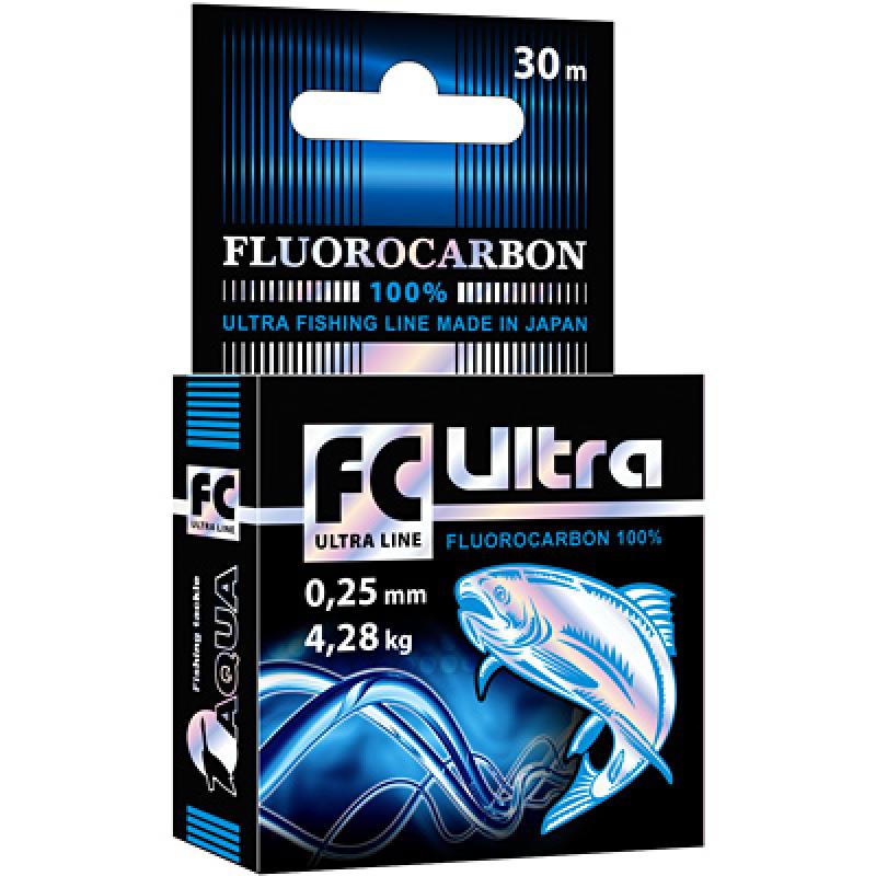 Леска AQUA FC Ultra Fluorocarbon 100% 30m 0,30 mm