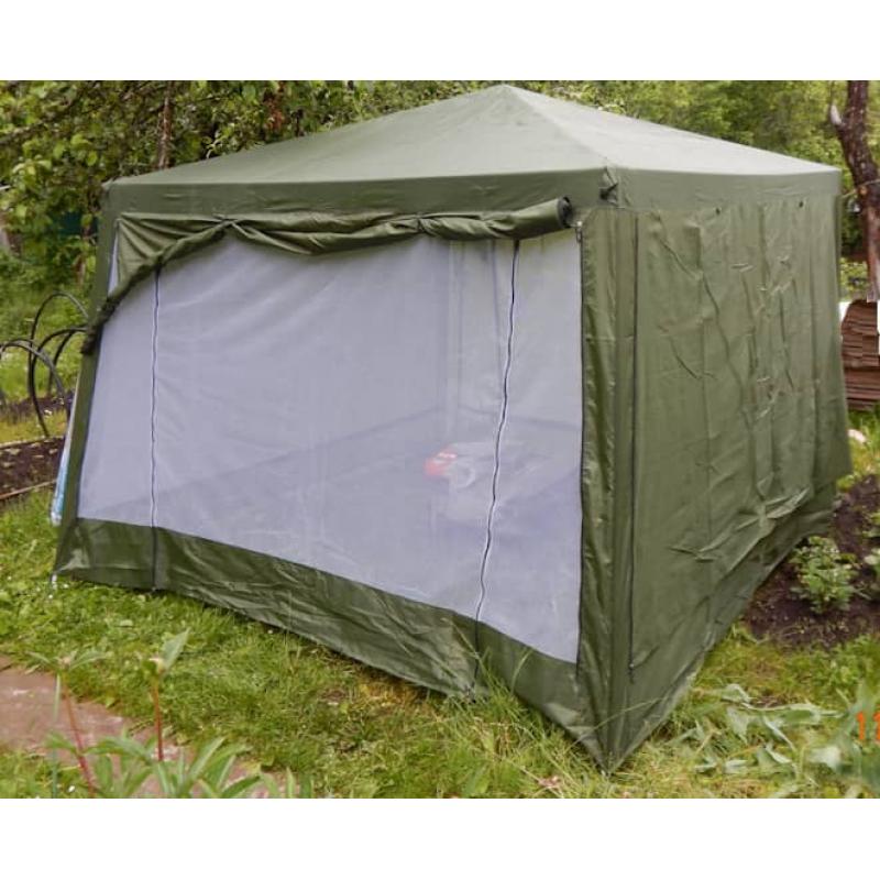 Палатка-кухня СТ-1628D (шатер-беседка), усиленный каркас 