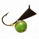 Конус 2,5 с камнем "Кошачий глаз" (мормышка вольфрамовая) 
