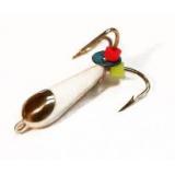 Черт 3 "БЕЛЫЙ" с коронкой (мормышка вольфрамовая) 