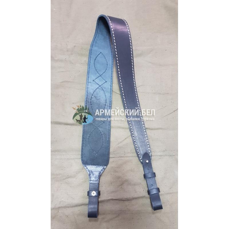 Ремень ружейный фигурный с петлей (кожа)