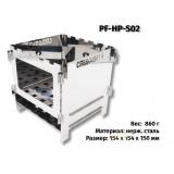 Печка-щепочница Следопыт 154*154*150мм, нерж. сталь