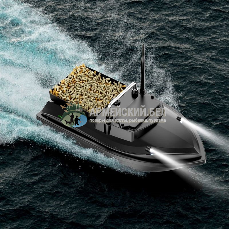Прикормочный кораблик Flytec V050 с аккумуляторным отсеком на 2 батареи